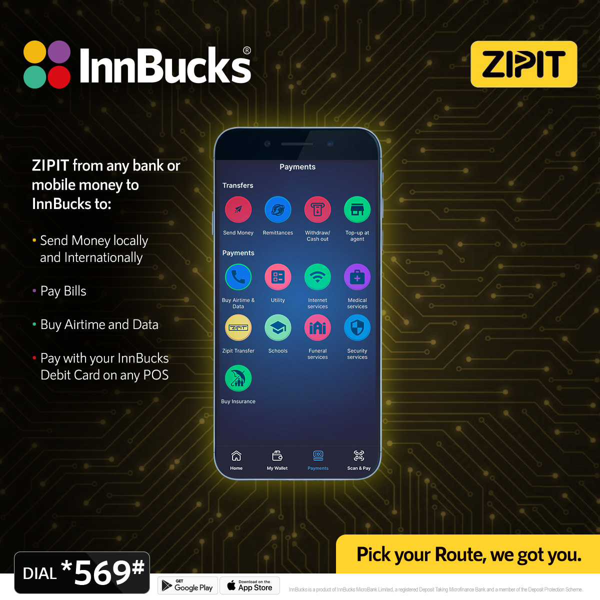 ZIPIT from any Bank.